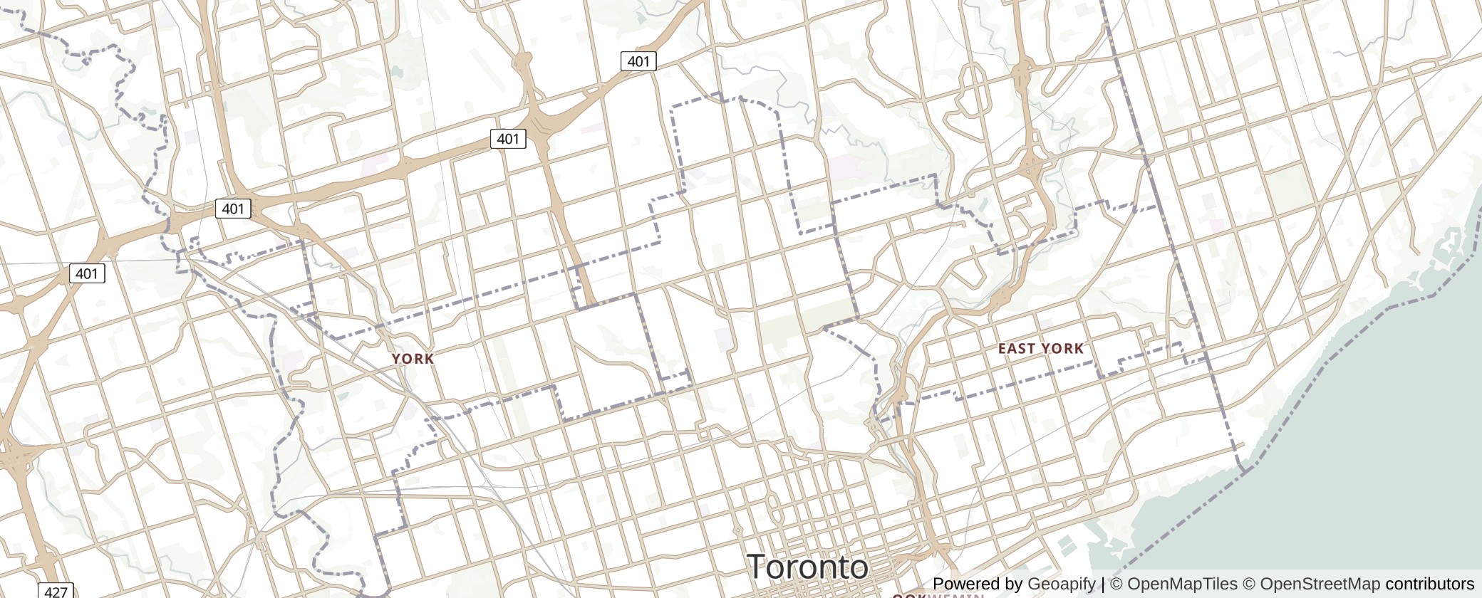 Map of Fourplex Homes in Toronto: Build Up to 4 Units
