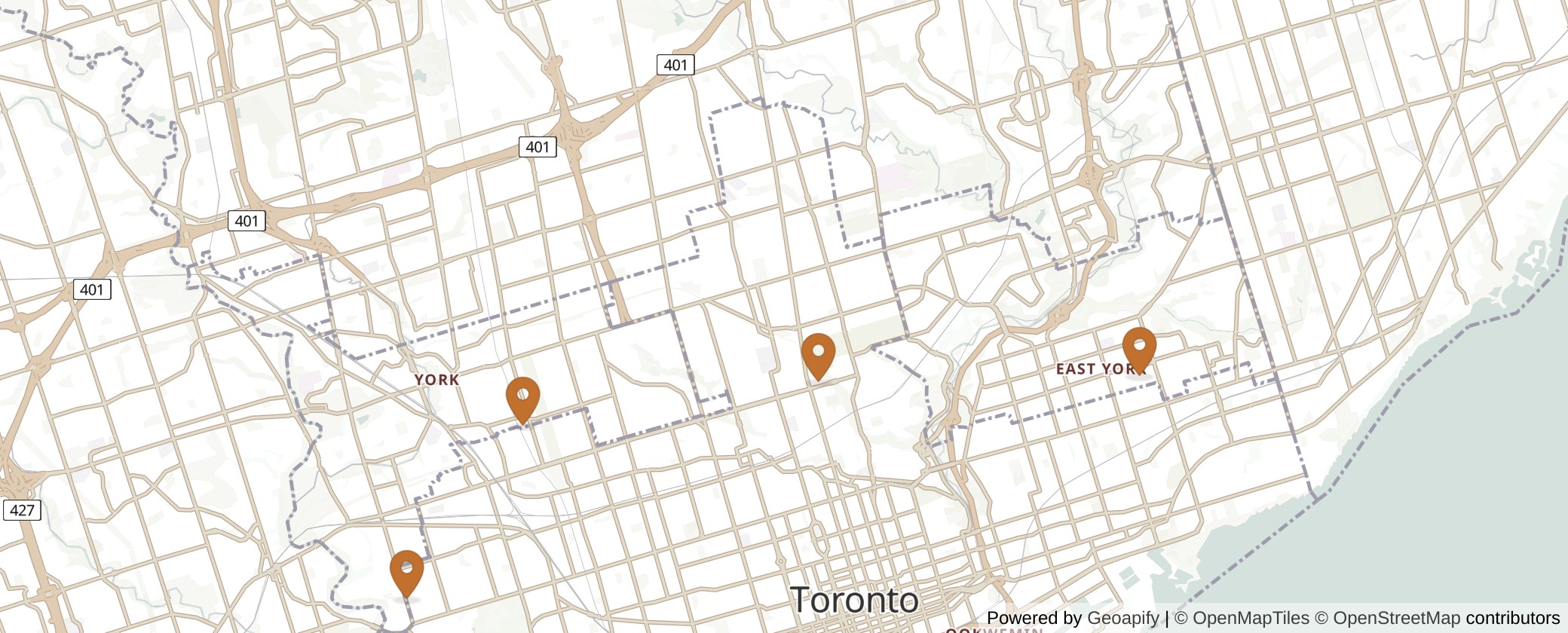 Map of Sixplex Toronto: The 9 Pilot Wards Where 6 Units Are Allowed