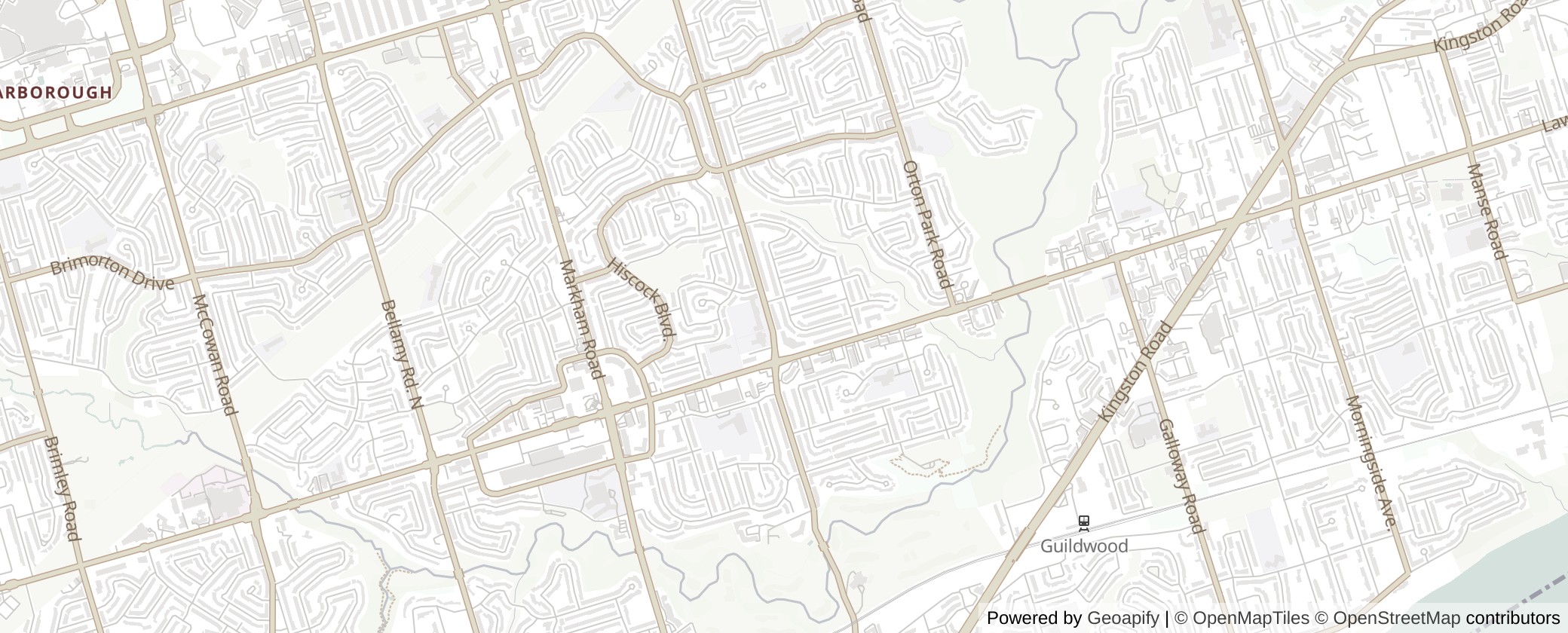 Map of Multiplexes in Scarborough-Guildwood, Toronto (Ward 24)
